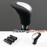 Universal Ergonomic Design Quality Leather Manual Stick Shift Knob Chrome Plated on sale Universal Ergonomic Design Quality Leather Manual Stick Shift Knob Chrome Plated on sale