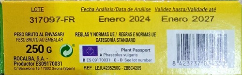 Judia Contender - Mata Baja ( 250 gr / 800 semillas aprox ) Seeds - Judía 2027 - Imagen 3 de 3