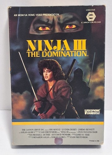 1984 MGM HOME ENTERTAINMENT NINJA III THE DOMINATION BETA MAX
