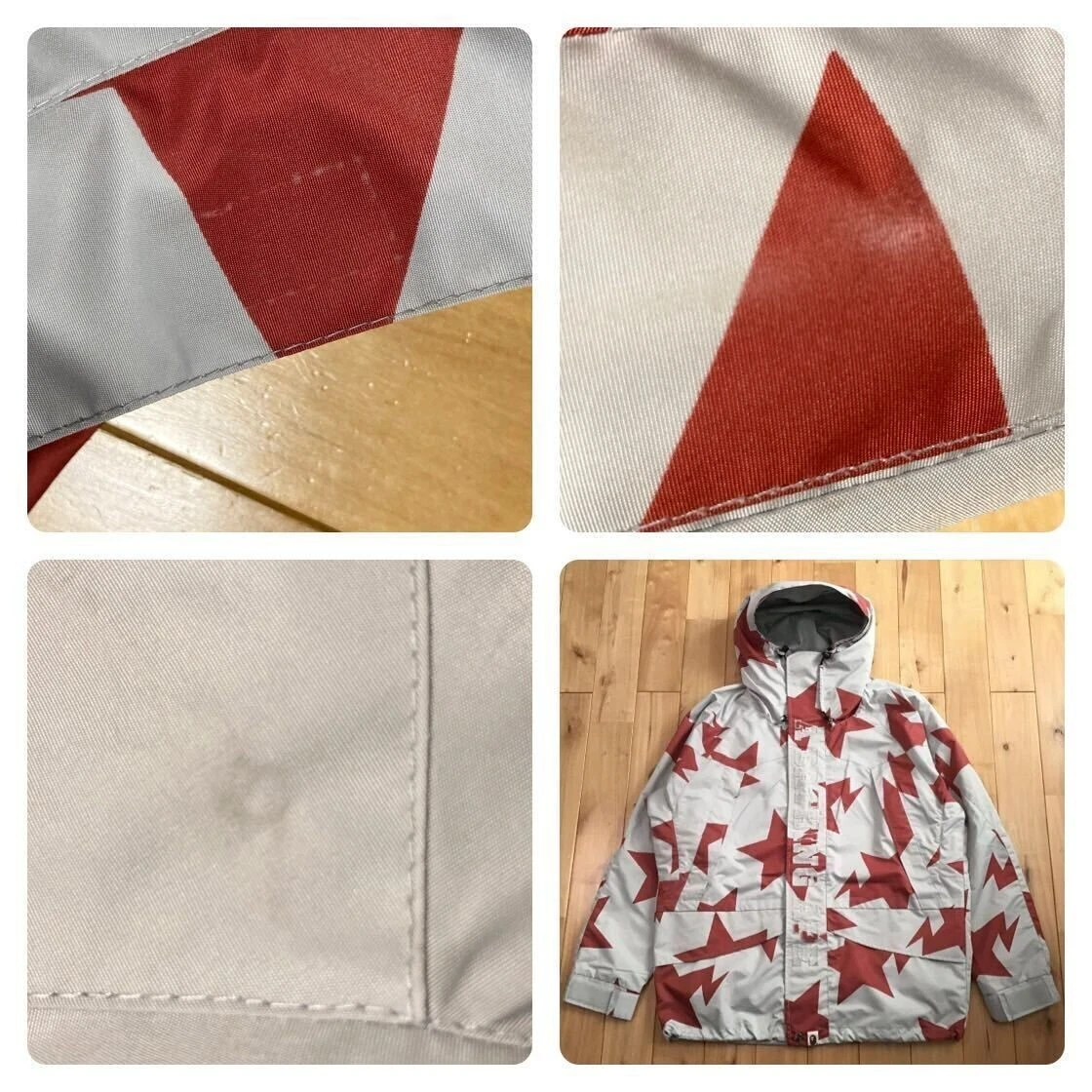 A BATHING APE (BAPE) BAPE STA Felpa con Cappuccio Giacca Snowboard A Bathing Ape Star NIGO Taglia M Uomo Giappone!!!!!!