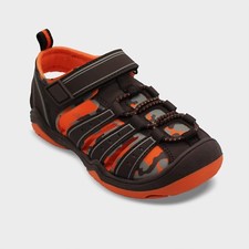 NWT Toddler Boys' Howell Fisherman Sandals - Cat Jack Orange 5