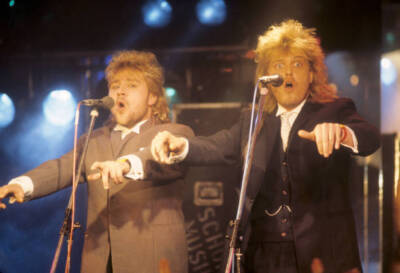 Bruce & Bongo In May 1986 In Hanover 1986 OLD MUSIC BAND PHOTO 9