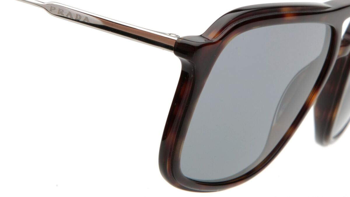 NOVO ÓCULOS DE SOL PRADA SPR 06V 2AU-3C2 HAVANA 54-18-145mm 2N B42mm Itália