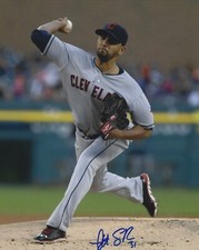 Danny Salazar Autographed Signed 8x10 Photo - MLB Indians Yankees - w/COA