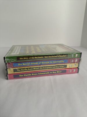 lot of 4 dvd - explore america by water - jonathan edwards - Rare New - FL Keys