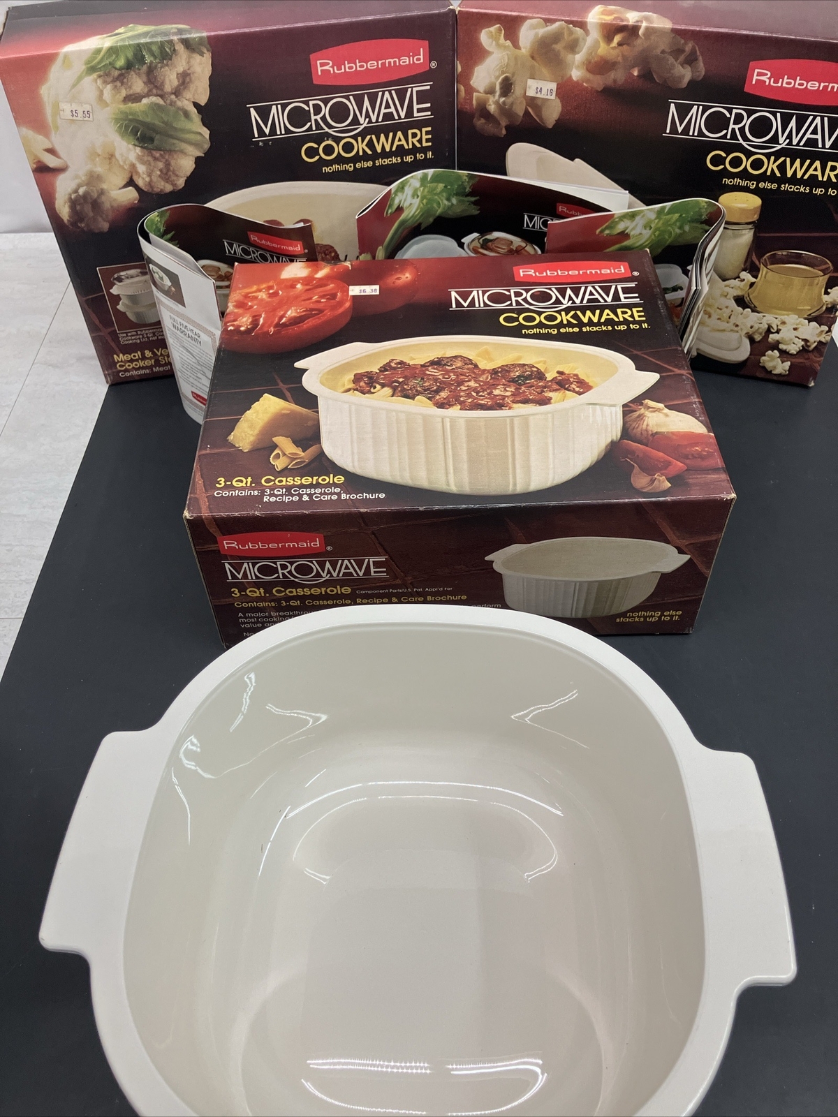 Rubbermaid Microwave Cookware 3QT Casserole Veggie Steamer Popcorn