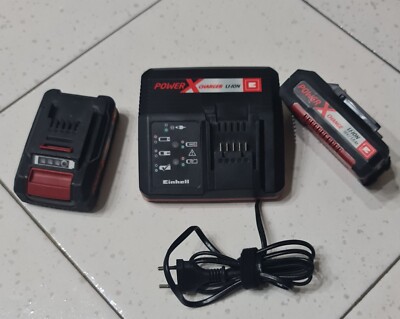 Einhell Ladegerät TE-AG 18 Li Ion 2 Lithium Li-Ion Akkus 18V/1,5A