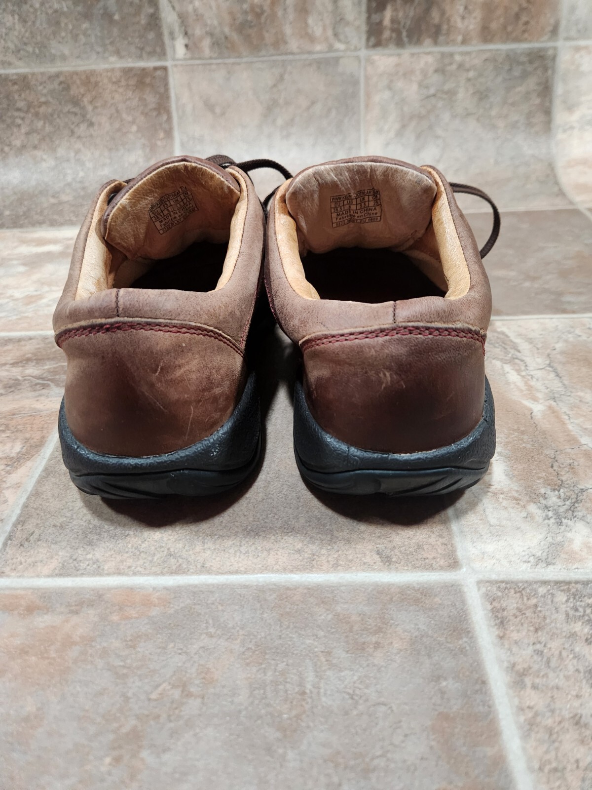 Scarpe da donna Keen taglia 8 Presidio casual Oxford pelle marrone escursionismo 5322 WLNT