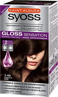 Coloration Gloss Sensation 3 86 Chocolat Dore Sans Ammoniaque Syoss Ebay