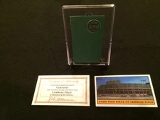 Green Bay Packers Gift:   Packers GAME USED PIECE of METAL from Lambeau Field!