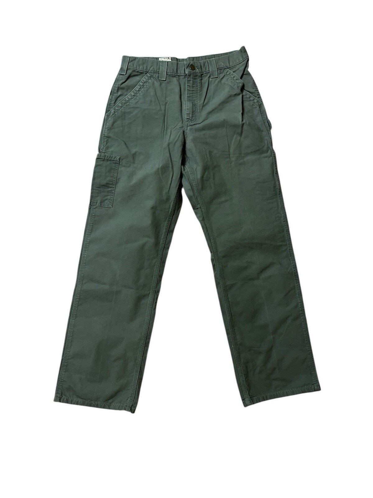 Carhartt Dungaree Pants Mens 32x32 Green B151 FAT 32x32 Duck Fits Workwear