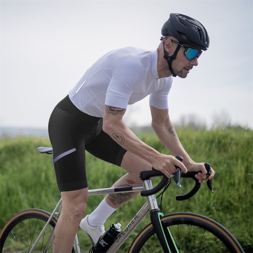 Men's Bike Shorts Padded Cycling Tights MTB Road Biking Shorts with Pockets - Picture 14 of 20