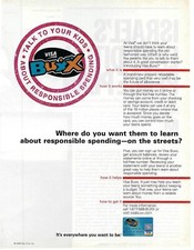 2000 VISA Buxx Kids Responsible Spending Vintage Magazine Print Ad/Poster