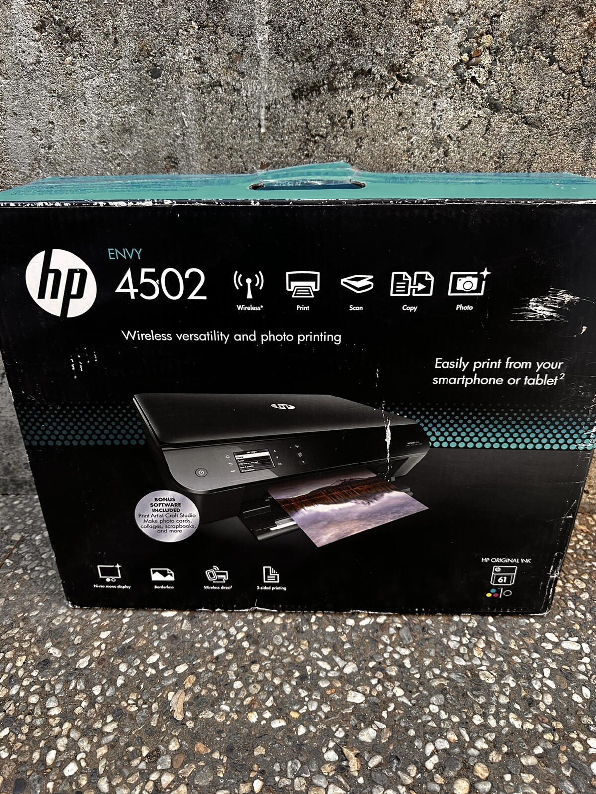 HP ENVY 4502 e-All-in-One Color Printer - Black (A9T85A) 887111968043 ...