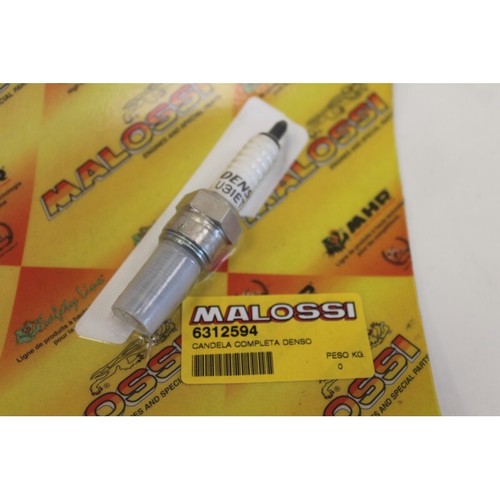 Candela accensione MALOSSI DENSO U31ETR Spark plug Motori Aprilia DiTech - Foto 2 di 2