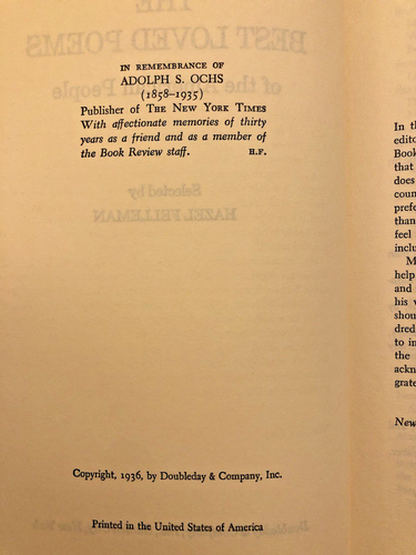 The best loved poems of the American people by: Hazel Felleman - Picture 5 of 6