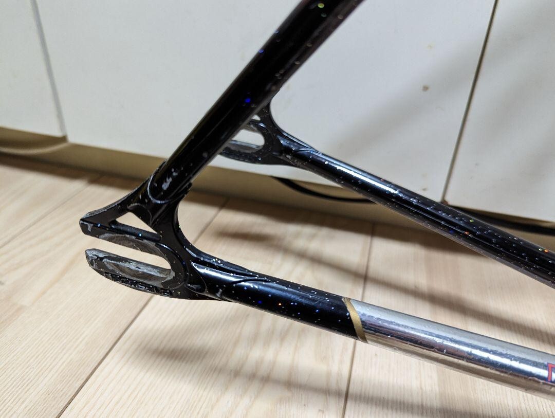 NAGASAWA Road Pist Bike NJS Frame Fork set Keirin Rare Black NAGASAWA Road Pist Bike NJS Frame Fork set Keirin Rare Black