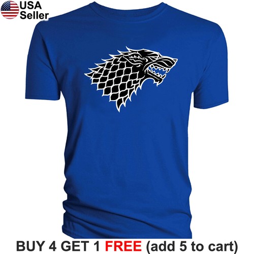 Game of Thrones Stark T-Shirt House Dire Wolf Winter is Coming Direwolf Men GoT - Picture 26 of 34