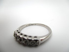 14K White Gold 6 Diamond Band Ring Size 6 [R255] — photo 9