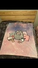 Pusheen Gaming Galaxy Blanket 
