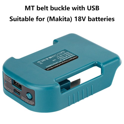 1PC For Makita 18V With USB With Type-C Battery Holder Charger Adapter - Zdjęcie 13 z 14