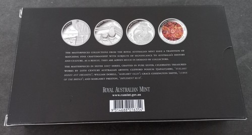 2007 Australian Artists of 20th Century II 4 coin CASE, BOOKLET & BOX no coins - Picture 6 of 10