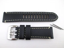 Genuine Luminox 23mm Field Automatic 1809 black leather watch band Series 1800