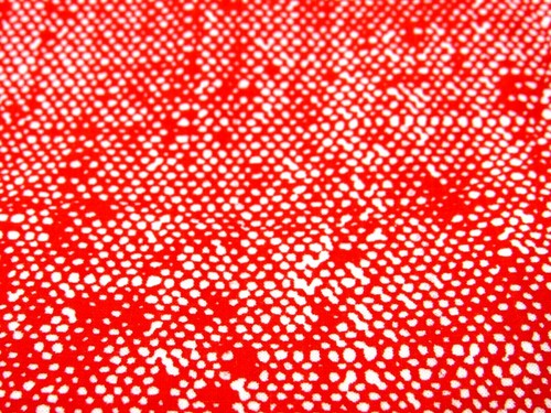 Cotton Sewing Fabric Faux Red Net Look on White Background Quilt Crafts 1-5/8 yd - Picture 2 of 8