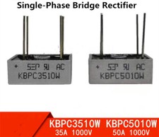 5Pcs Square-Type Single-Phase Bridge Rectifier KBPC35 10W / KBPC50 10W