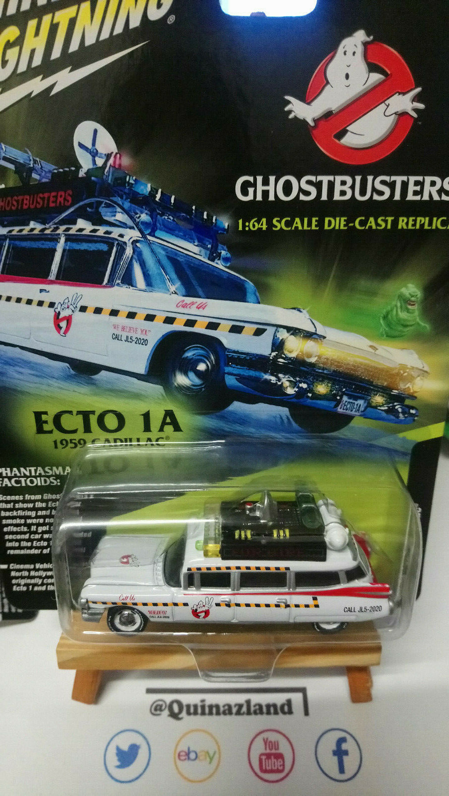 Johnny Lightning Ghostbusters Ecto 1A 1959 Cadillac NG59