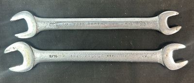 TWO Proto Professional Wrench Set 3026  9/16  1/2  & 3025  1/2  7/16 