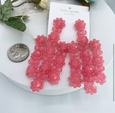 Kate Spade the bead goes on statement earring Pink