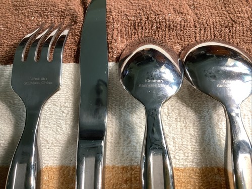 Set di utensili ponderati Kinsman ~ coltello, forchetta, cucchiaio e zuppa per tremori - Foto 3 di 4