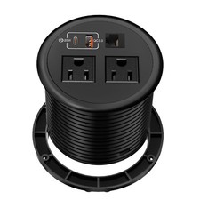 Desktop Power Grommet 90mm/3.5", Desk Power Outlet Socket Recessed Power Stri...