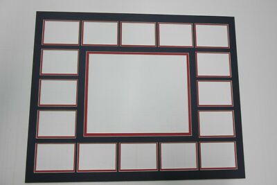 Picture Framing Mat 16x20 for 8x10 photo and 16 sports cards choose colors  #70