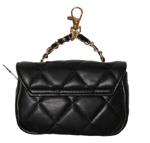 Mini Charm Purse Keychain Black - Picture 2 of 4