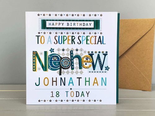 Nephew happy birthday card | Special Personalised nephew birthday card - Picture 4 of 9
