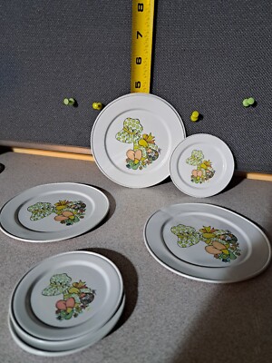 Antique Tin Tea Set Pieces I Think Its Holly Hobbie Friends Ohio Arts? #441bin11