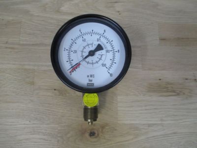 Manometer Wika MSD 10100 Differenzdruck  0 - 10 bar Doppelanzeige Druck S13/355