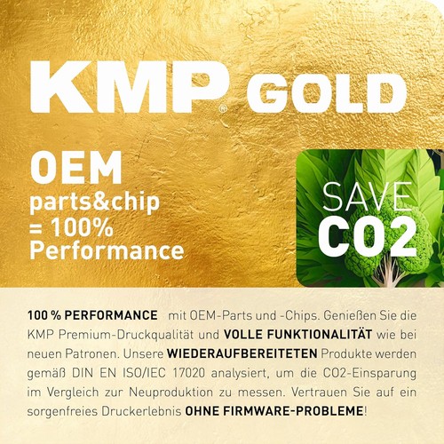 KMP Gold Ink Cartridge for HP 963XL Black (3JA30AE) with OEM Parts and Chip - fo - 第 2/5 張圖片