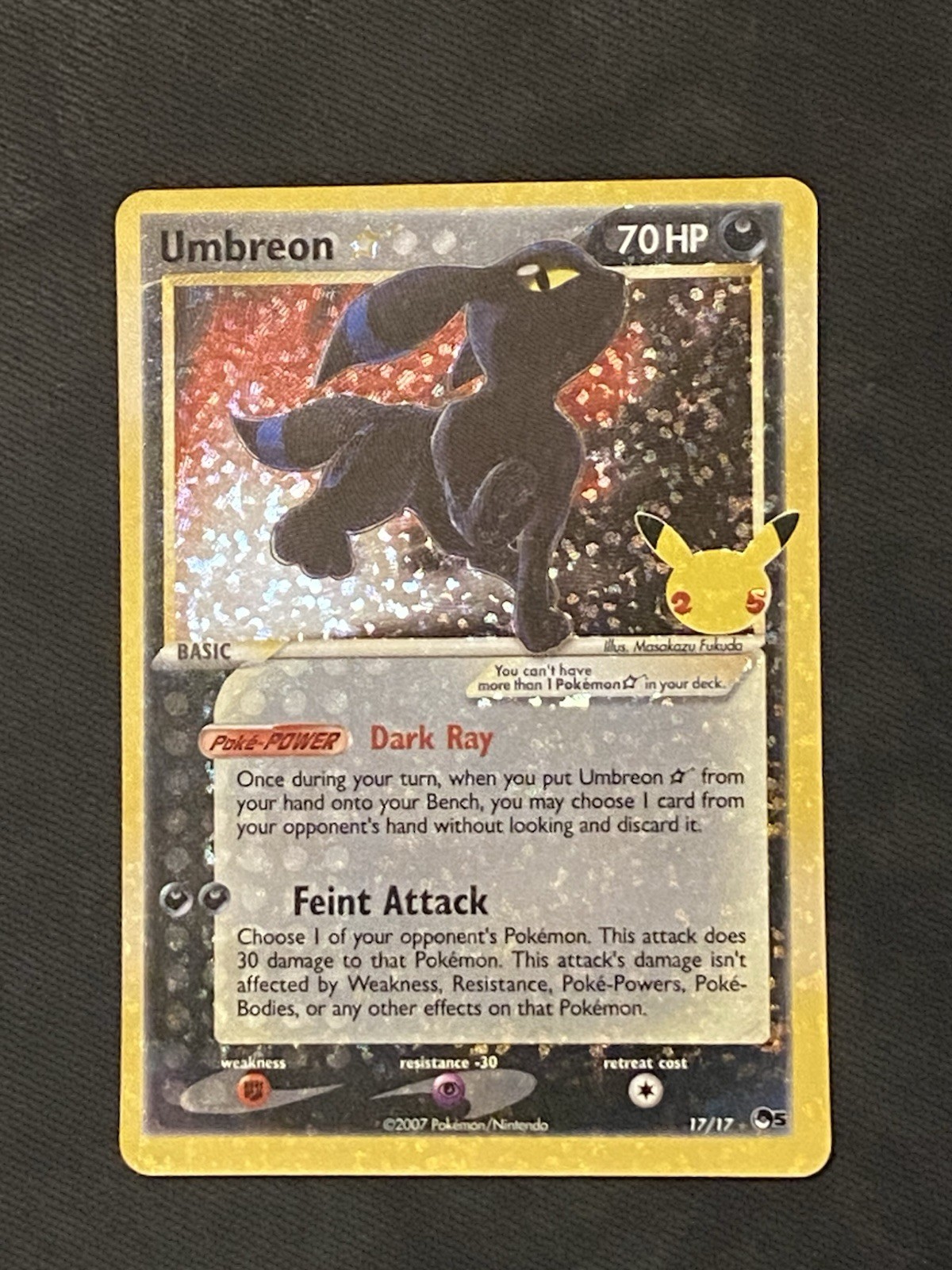 Umbreon Star 2021 Celebrations: Classic Collection #17 Holo Price