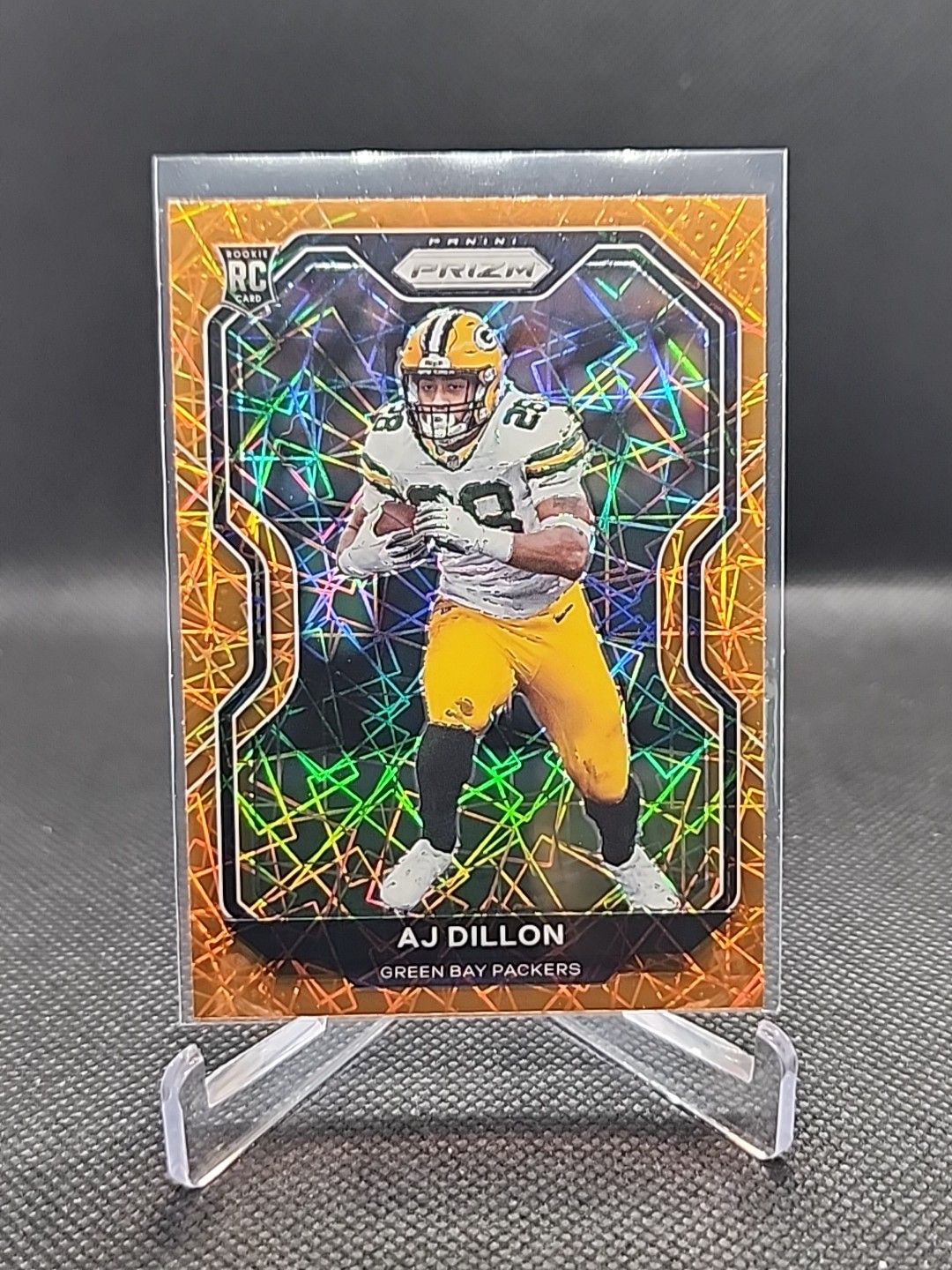 2020 Panini Prizm - Rookie AJ Dillon #364 Lazer Prizm (RC)