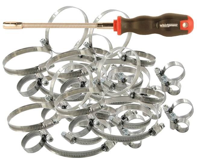Colliers type Serflex à clé flexible pour plomberie et jardin