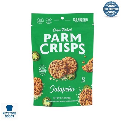 Parm Crisps Jalapeno Parmesan Spicy Cheese Snacks 1.75oz