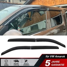 für VW Amarok 2009-2022 Doppelkabine 4-tlg Windabweiser Regenabweiser Zubehör