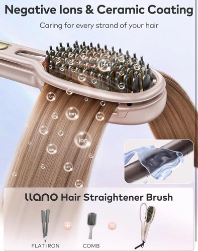 Hair Straightener Hot Brush Curler Holder Clamp Ceramic Coating Ionic Anti Scald - Picture 8 of 19