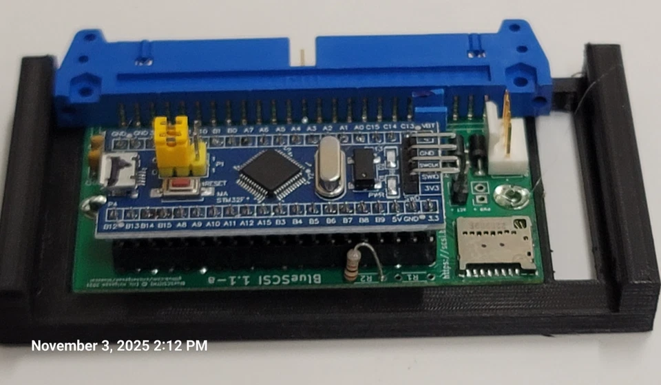 ADAPTADOR BLUESCSI SD SCSI para computadora doméstica retro vintage MACINTOSH AMIGA Foto 3 de 4