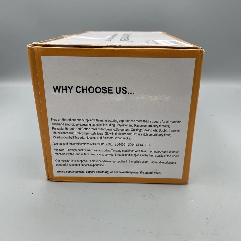 New brothread 63 Colors Polyester Embroidery Machine Thread Kit 500M 🪡🧵 - Image 4 of 4