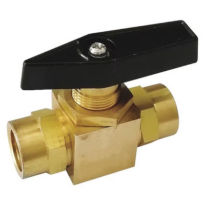 1/4'' Fnpt Brass Ball Valve Inline, G-Pmfs-25