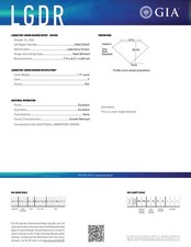1.71 Cts Heart Cut GIA Certified Lab Grown CVD Diamond F Color VS2 Clarity 408.77 per carat